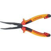 Pince à bec demi-rond 45° isolée manche tri-matière longueur 205 mm